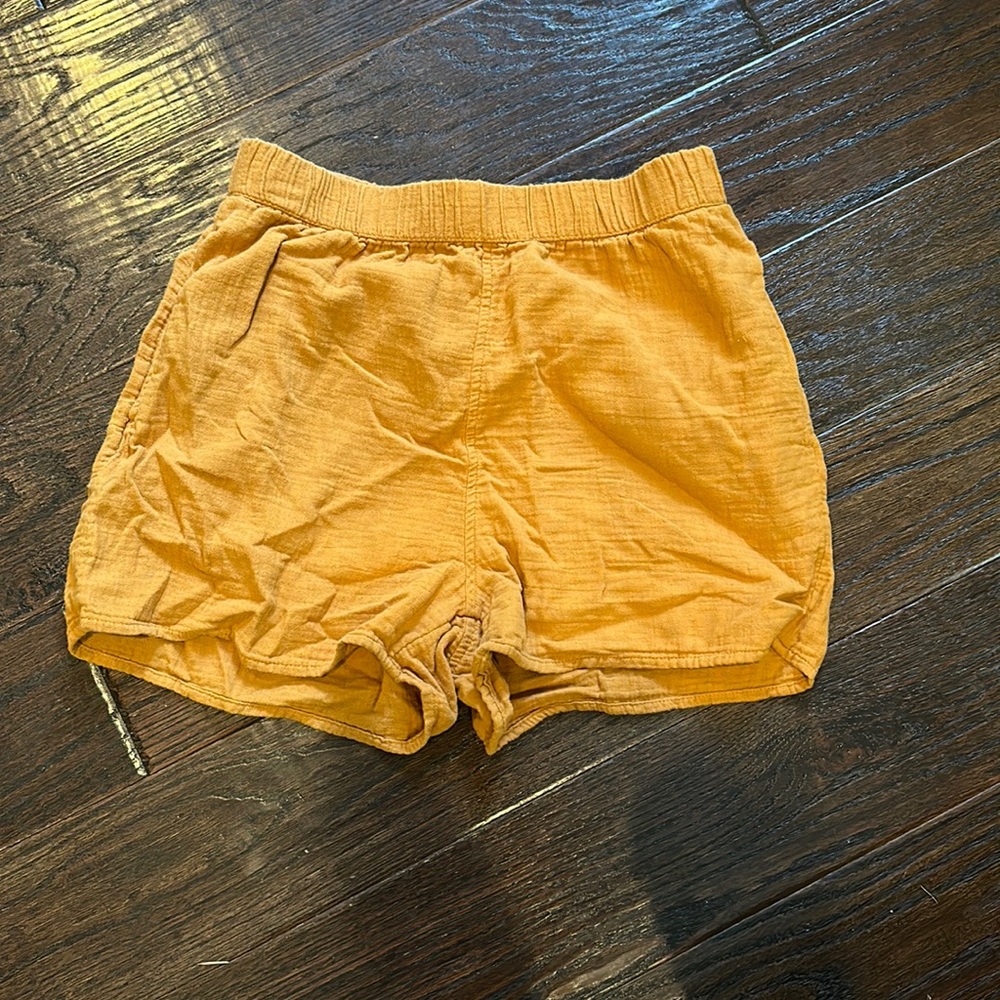 Universal threads orange linen shorts